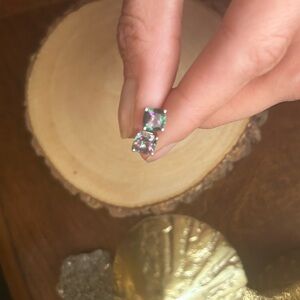 Mystic Topaz Iridescent Stud Earrings